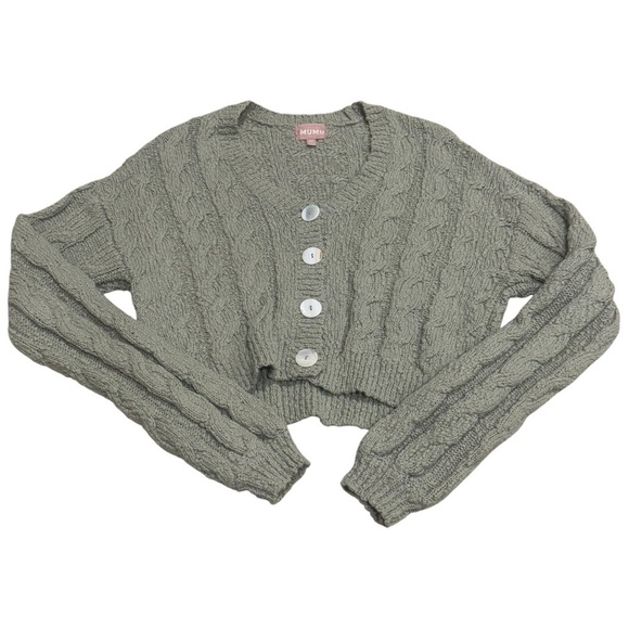 Show Me Your MuMu Sage Cable Knit Conrad Cardigan Women’s Size XS - Picture 4 of 9